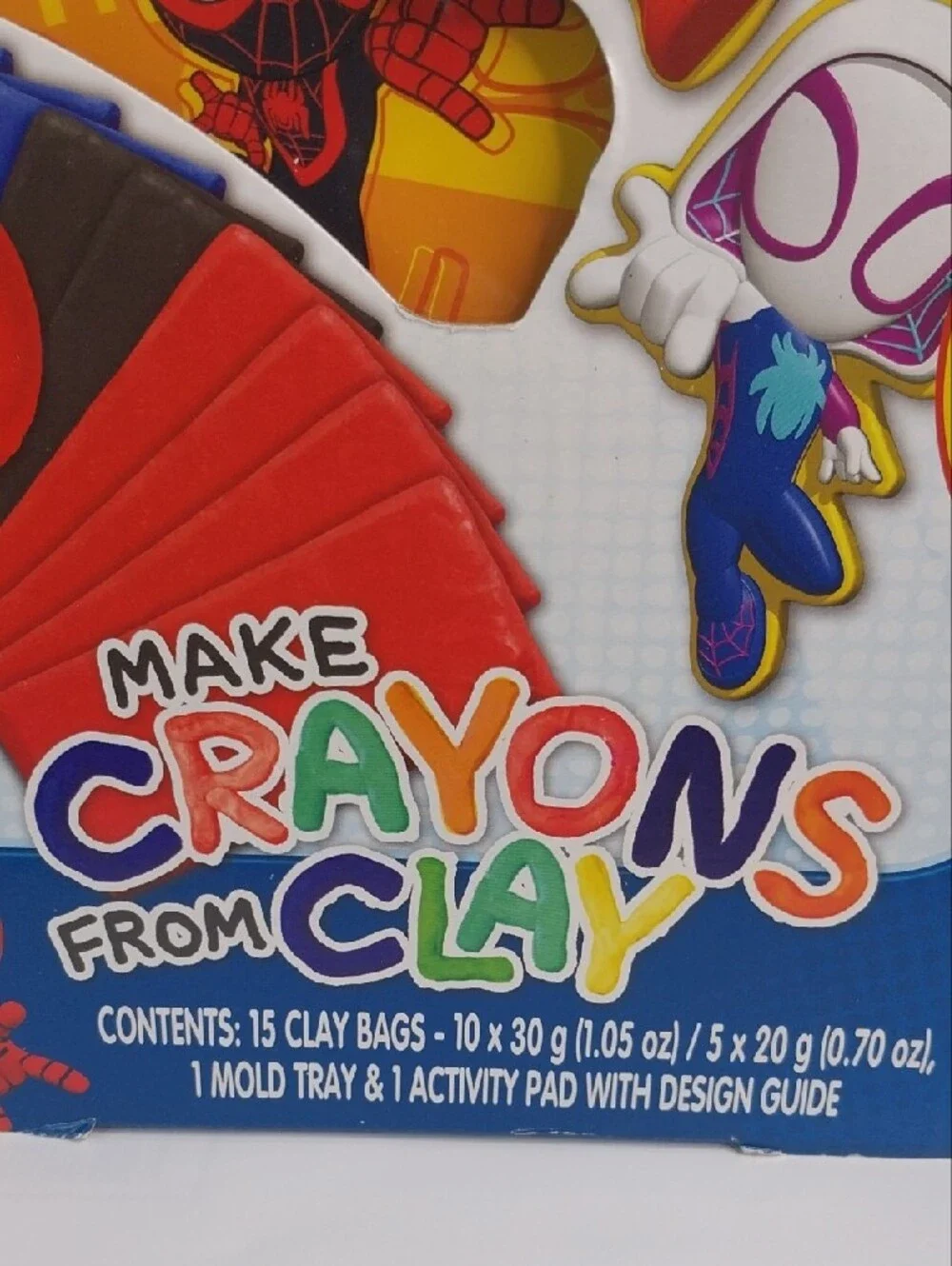 Marvel Spidey and His Amazing Friends Make Crayons from Clay Activity Set - Red